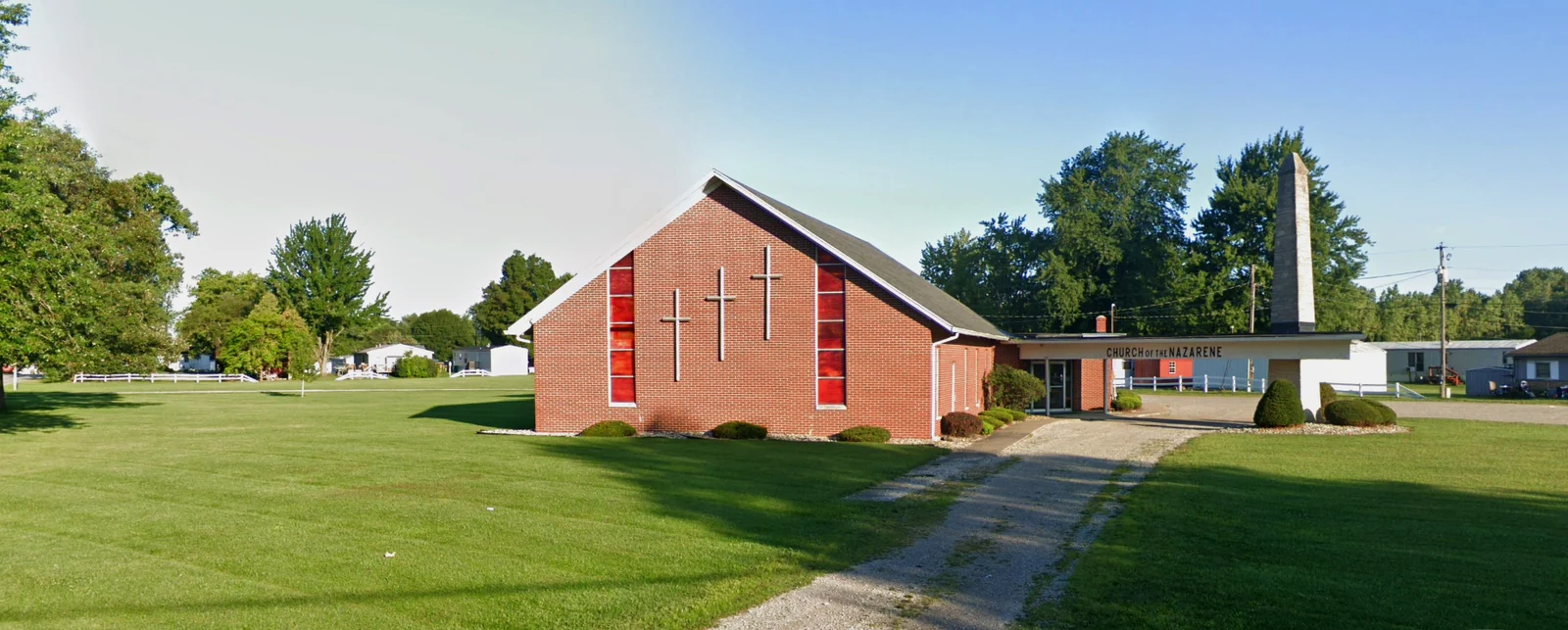 Church Banner at Butler Church of the Nazarene Church in Butler, IN